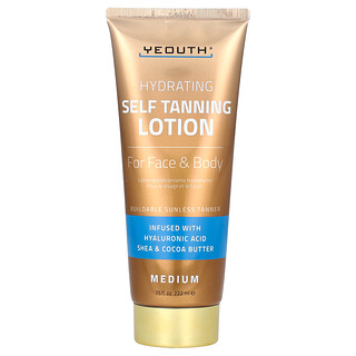 YEOUTH, Loción autobronceante, Para el rostro y el cuerpo, Medio, 222 ml (7,5 oz. líq.)