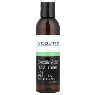 YEOUTH, Toner Muka Asid Glycolic, 6 fl oz (178 ml)