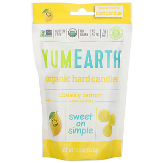 YumEarth, 유기농 하드 캔디, 레몬맛, 3.3 oz (93.6 g)