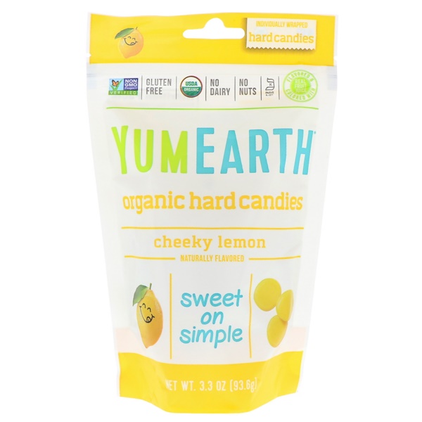 YumEarth, ΠΡΠ³Π°Π½ΠΈΡΠ΅ΡΠΊΠΈΠ΅ Π»Π΅Π΄Π΅Π½ΡΡ, Π΄Π΅ΡΠ·ΠΊΠΈΠΉ Π»ΠΈΠΌΠΎΠ½, 93,6 Π³ (3,3 ΡΠ½ΡΠΈΠΈ)