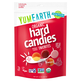 YumEarth, Organikus keménycukorkák, kedvencek, 368,5 g