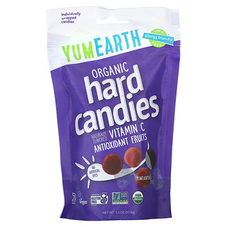 YumEarth, Organic Vitamin C Hard Candies, Antioxidant Fruit, 3.3 oz (93.6 g)