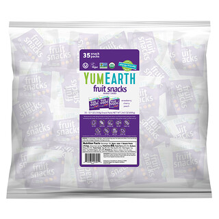 YumEarth, Gluten-free Fruit Snacks, Favourites, 35 Snack Packs, 19.8 g (0.7 oz) Each