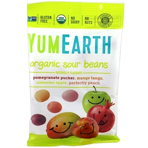 Отзывы о Ям Ерт, Organic Sour Beans, 12 Packs, 2.5 oz (71 g) Each