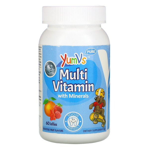 YumV's‏, Multi Vitamin with Minerals, Delicious Fruit Flavors, 60 Jellies