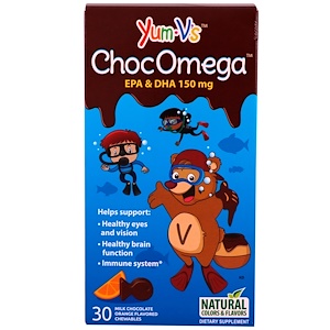 Отзывы о Ям Вис, ChocOmega, Milk Chocolate Orange Flavor, 30 Chewables