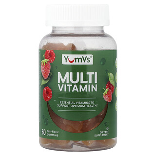 YumVs, Gommes multivitaminées, Baies, 60 gommes