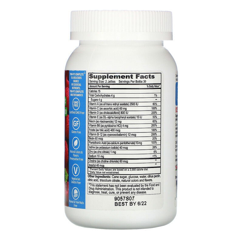 YumV's, Multi Vitamin for Adults, Raspberry Flavor, 60 Jelly Vitamins iHerb