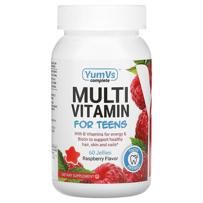 

YumV's Multi Vitamin for Teens Raspberry 60 Jellies