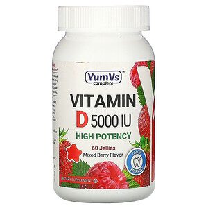 Отзывы о Ям Вис, Vitamin D, Mixed Berry Flavor, 5,000 IU, 60 Jellies
