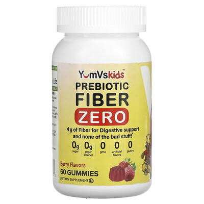 

YumV's Prebiotic Fiber Zero Berry 2 g 60 Gummies