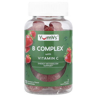 YumVs, 비타민C 함유 B복합체 구미젤리, 딸기맛, 구미젤리 70개