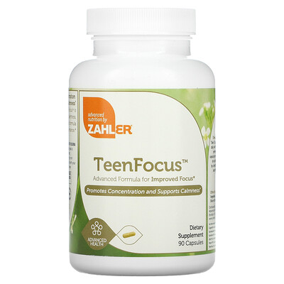 

Zahler TeenFocus Advanced Formula for Improved Focus 90 Capsules