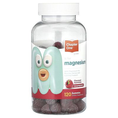 Chapter One  Magnesium Gummies  Raspberry  120 Gummies