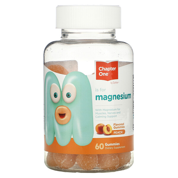 M Is For Magnesium, Peach, 60 Gummies
