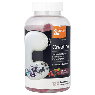 Zahler, Chapter Six™, Creatine Gummies, Mixed Berries, 120 Gummies (1.25 g per Gummy)