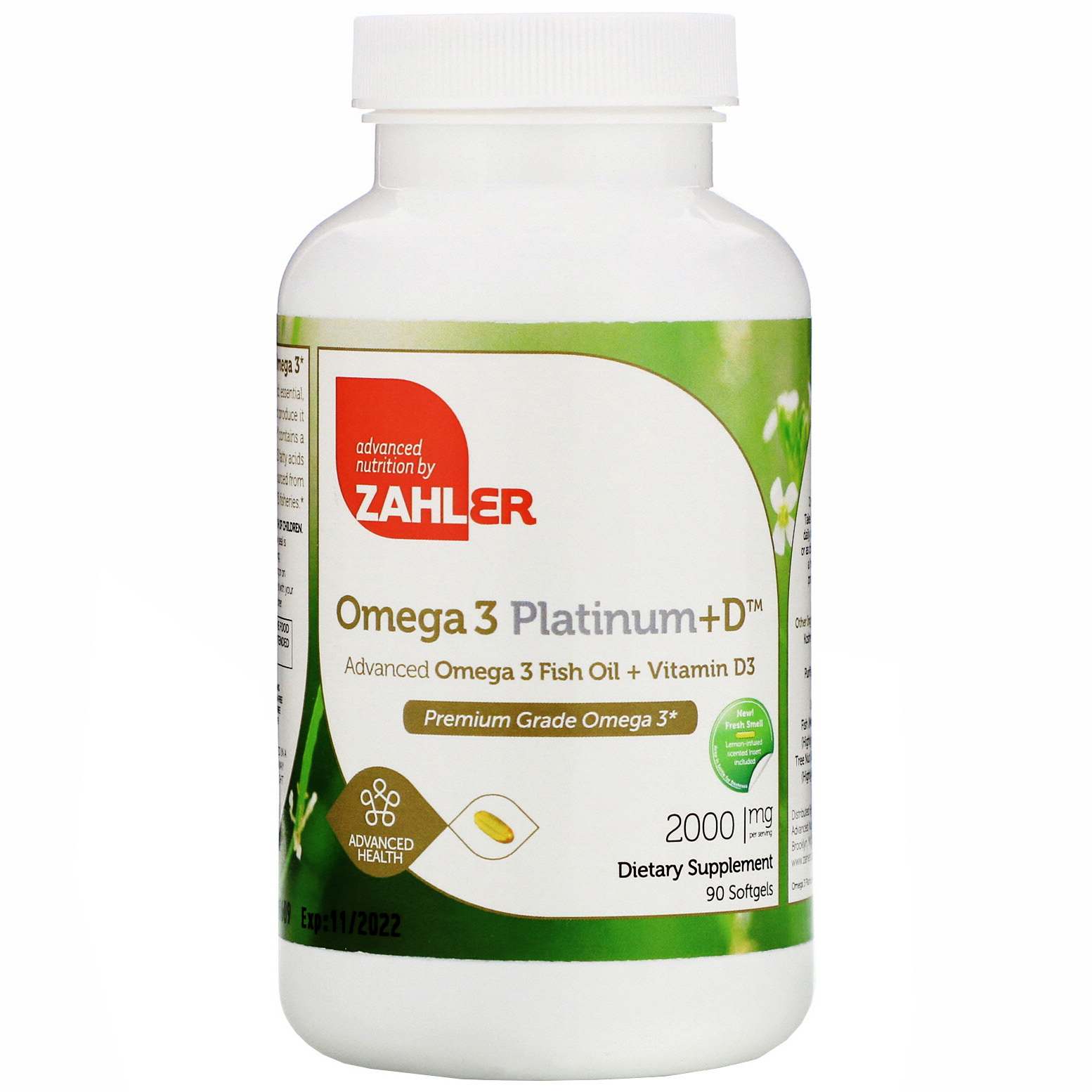 Zahler Omega 3 Platinumd Advanced Omega 3 With Vitamin D3