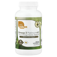 Omega 3 Platinum+D, покращений риб’ячий жир з омега-3 + вітамін D3, 2000 мг, 90 капсул (1000 мг у капсулі)