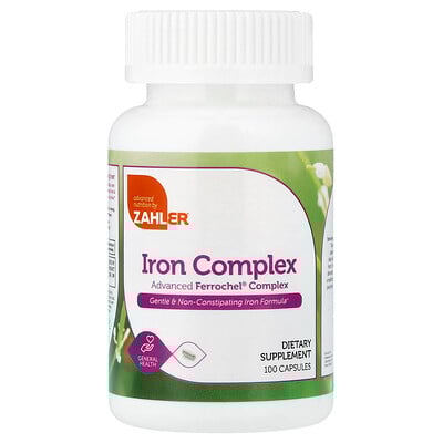 Product Image for Zahler, Iron Complex, 100 Capsules