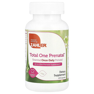 Zahler, Total One Prenatal™, Essential Once-Daily Prenatal, 120 Capsules