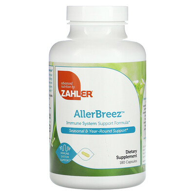 

Zahler AllergBreeze Immune System Support Formula 180 Capsules