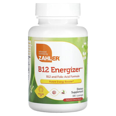 

Zahler B12 Energizer B12 and Folic Acid Formula Natural Cherry 180 Lozenges