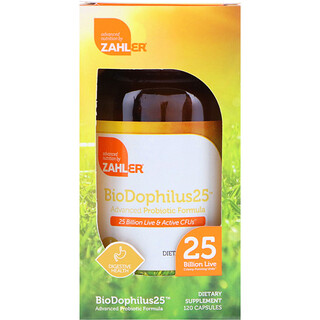 Zahler, BioDophilus25, передовая пробиотическая формула, 25 млрд КОЕ, 120 капсул