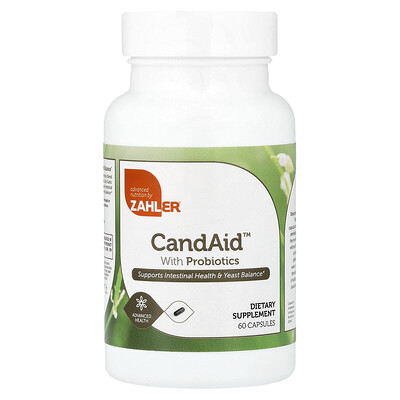 Product Image for Zahler, CandAid , With Probiotics, 60 Capsules