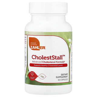 Zahler, CholestStall, Fejlett koleszterin formula, 60 kapszula