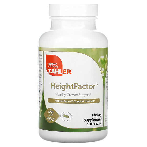 Zahler, Height Factor, комплекс для поддержки роста, 120 капсул