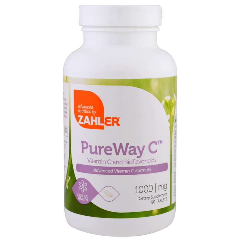 Zahler, PureWay C, Advanced Vitamin C, 1,000 mg, 90 Tablets iHerb