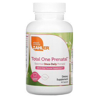 Zahler, Total One Prenatal，每日一粒孕期必需胶囊，60 粒