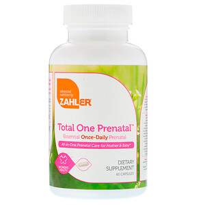 Залер, Total One Prenatal, Essential Once-Daily Prenatal, 60 Capsules отзывы