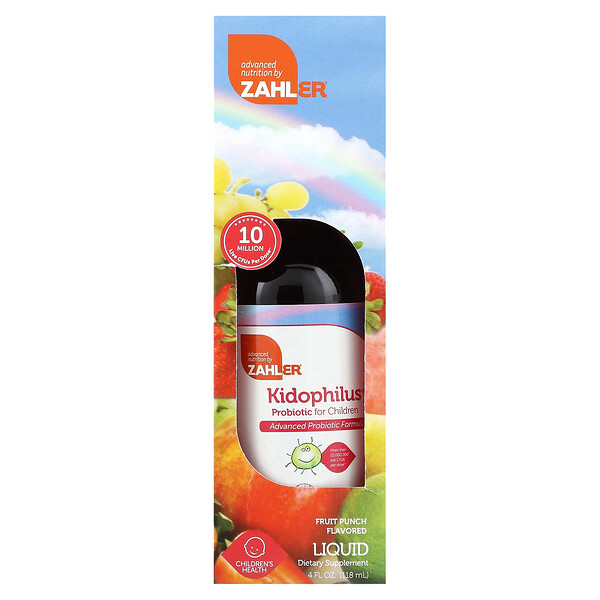 Zahler‏, Kidophilus, Probiotic for Children, Fruit Punch, 4 fl oz (118 ml)
