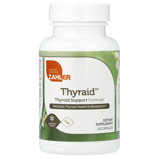 Zahler, Thyraid™, Formule de soutien pour la thyroïde, 60 capsules
