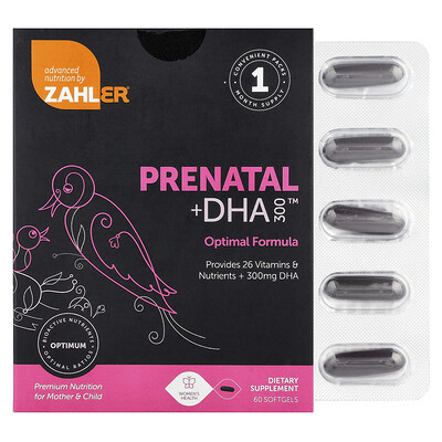 Product Image for Zahler, Prenatal + DHA 300 , 60 Softgels