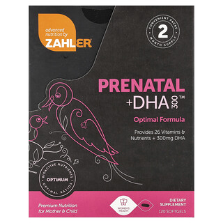 Zahler, Prenatal + DHA 300, 120 Softgels