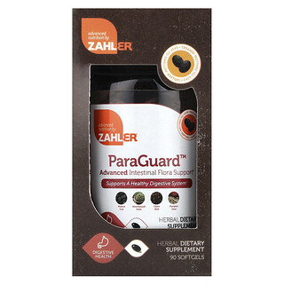 Zahler, ParaGuard™, Sokongan Flora Usus Termaju, 90 Softgels