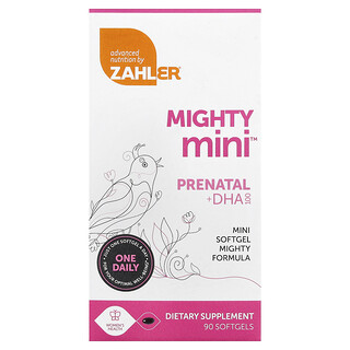 Zahler, Mighty Mini™ Prenatal + DHA, 90 Softgels