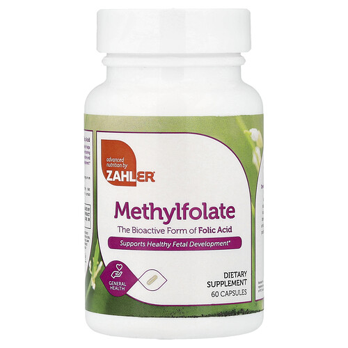 Zahler, Metüülfolaat, 60 kapslit (1000 mcg DFE kapsli kohta)