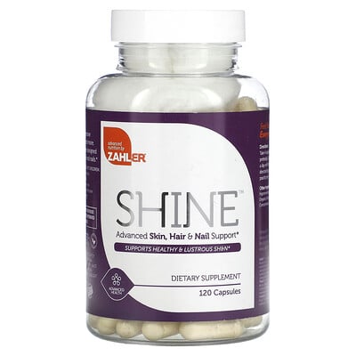 

Zahler Shine Advanced Skin Hair & Nail Support 120 Capsules