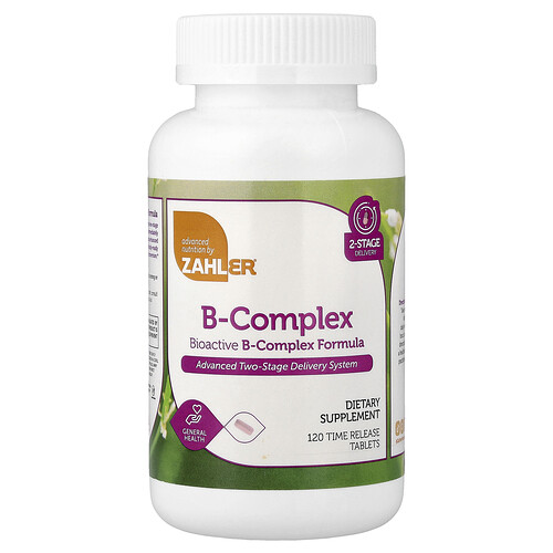 Zahler Bioactive B-Complex, 120 Time Release Tablets