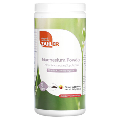 

Zahler Magnesium Powder Raspberry-Lemon 8.5 oz (240 g)