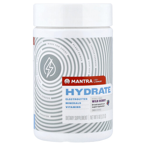 Zahler Mantra Labs®, Hydrate, Wild Berry, 6 oz (171 g)