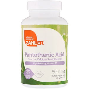Отзывы о Залер, Pantothenic Acid, 500 mg, 120 Capsules
