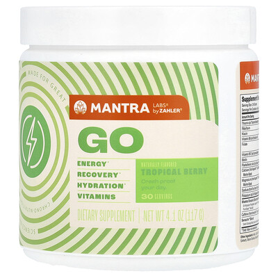 Zahler  Mantra Labs  Go  Tropical Berry  4.1 oz (117 g)