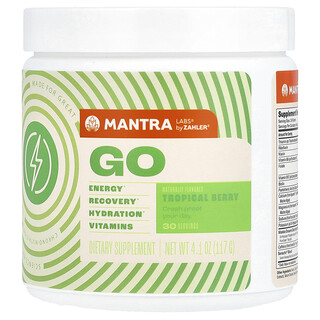 زاهلر‏, Mantra Labs, Go, Tropical Berry, 4.1 oz (117 g)