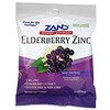 Zand, Elderberry Zinc, Herbalozenge, Sweet Elderberry, 15 Lozenges