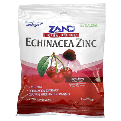 

Zand Herbalozenge Echinacea Zinc Very Cherry 15 Lozenges