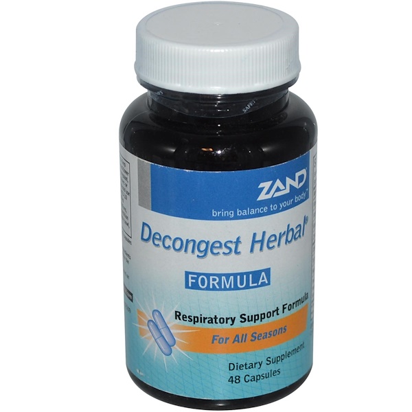 Zand, Decongest Herbal Formula, 48 Capsules iHerb